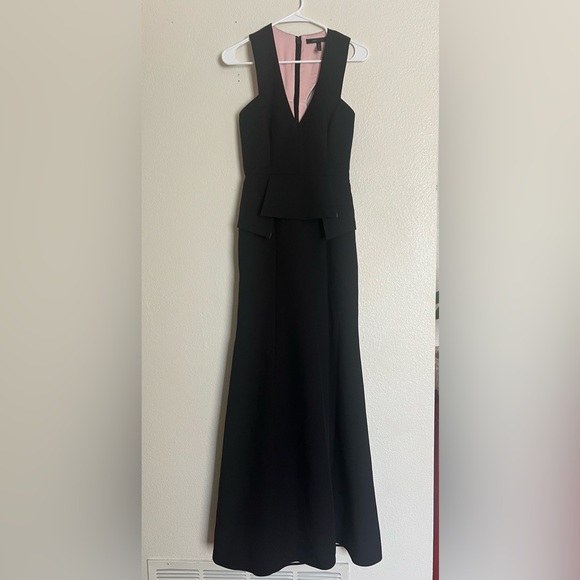 BCBG MaxAzria  Elegant Black Sleeveless Gown Dress Sz 2 - Picture 6 of 16
